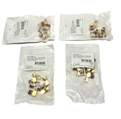 4 BAGS OF 5 EACH  NYL, AIR BRAKE MALE 90 ELBOW 1/4 X 1/4  N69-4-4