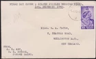 MALAYA MALACCA 1948 Silver Wedding 10c on FDC to New Zealand...............D8652