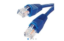  4 Pack  25FT RJ45 Cat5 CAT5E Ethernet LAN Network Cable - Blue