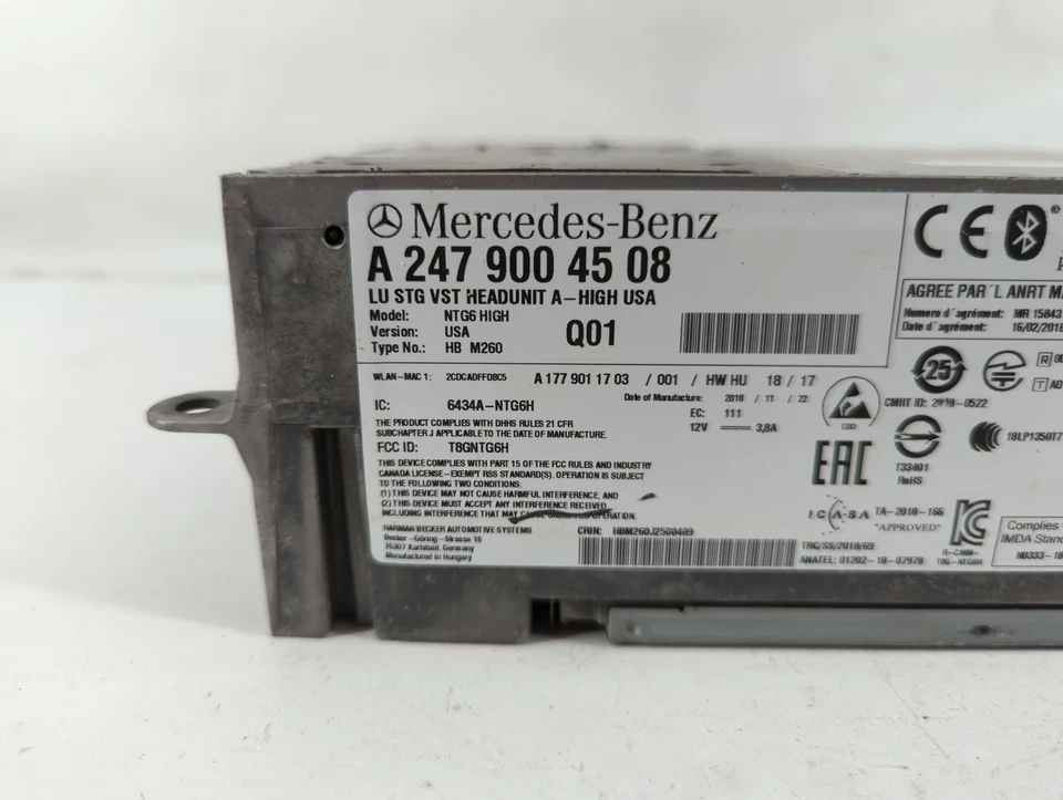 Mercedes-Benz Sprinter 3500 2019 Am Fm reproductor de CD receptor de radio UTYK4 Foto 3 de 4