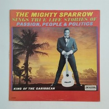 MIGHTY SPARROW Sings True Life Stories MXX10002 LP Vinyl VG++ Cvr VG+ Notch MIGHTY SPARROW Sings True Life Stories MXX10002 LP Vinyl VG++ Cvr VG+ Notch