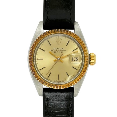 ROLEX Oyster Perpetual Date 6917/3 Automatic Champagne Dial Ye...