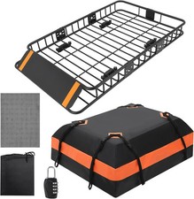 Metall Dachkorb Auto Dachträger Universal Gepäckkorb Gepäckträger mit Dachtasche