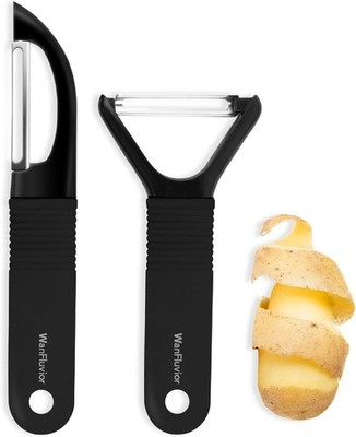 Vegetable Peeler, Y-Shaped & I-Shaped Potato Peeler, Swivel Stainless Steel Blad