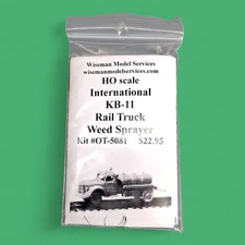 HO International KB-11 Weed Sprayer Rail Truck Kit Wiseman Model Services OT5081