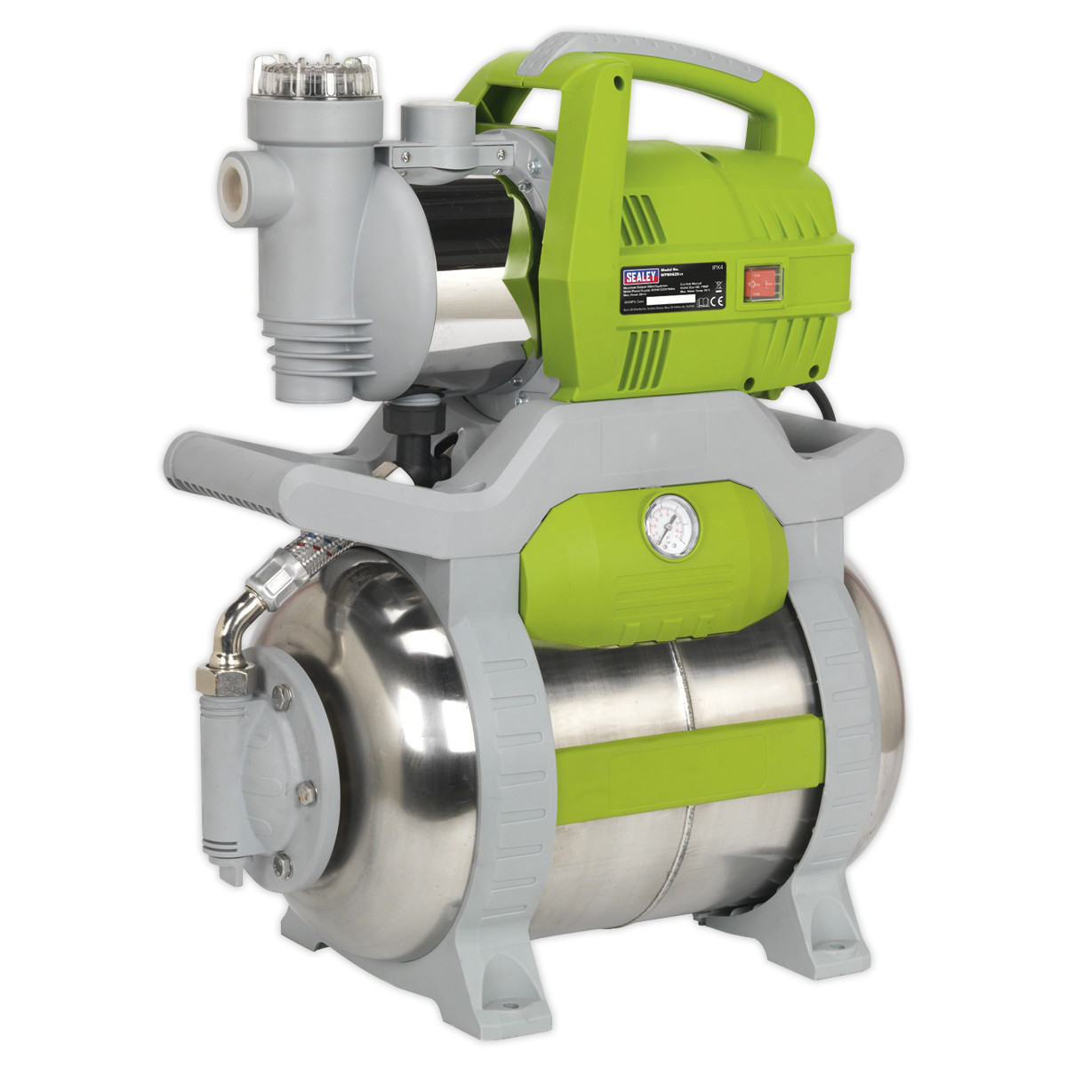 Bomba de refuerzo de montaje superficial Sealey acero inoxidable 55L/min 230V WPB062S