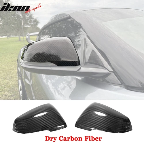 Dry Carbon Fiber Fits 20-25 Toyota GR Supra A90 A91 MK5 Side Mirror Covers Gloss