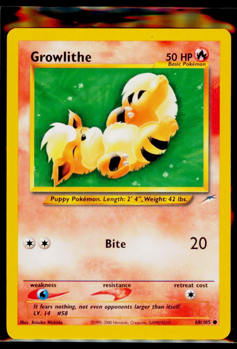 Pokémon TCG - Neo Destiny - Unlimited - Growlithe 68/105 NM