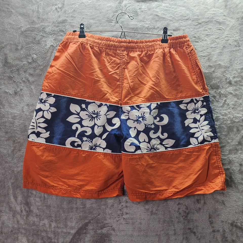 Diesel Bañador Hombre Naranja y Azul Marino Panel Floral Boardshorts - Talla F Foto 2 de 4