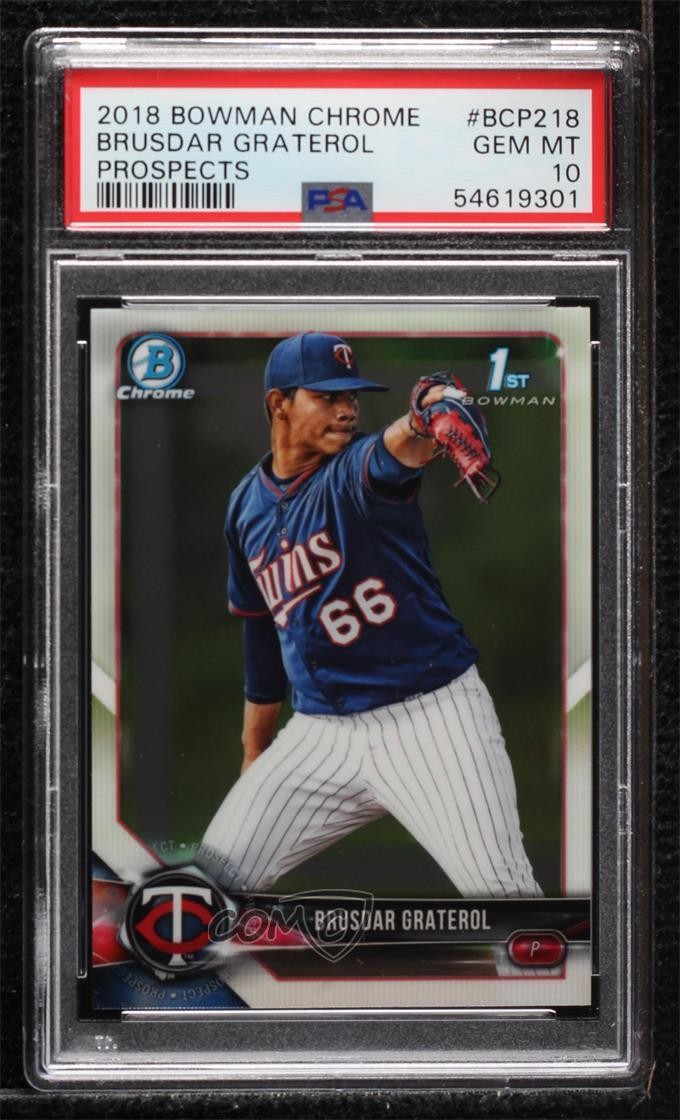 2018 Bowman BOWMAN CHROME PROSPECTS #BCP218 Brusdar Graterol front