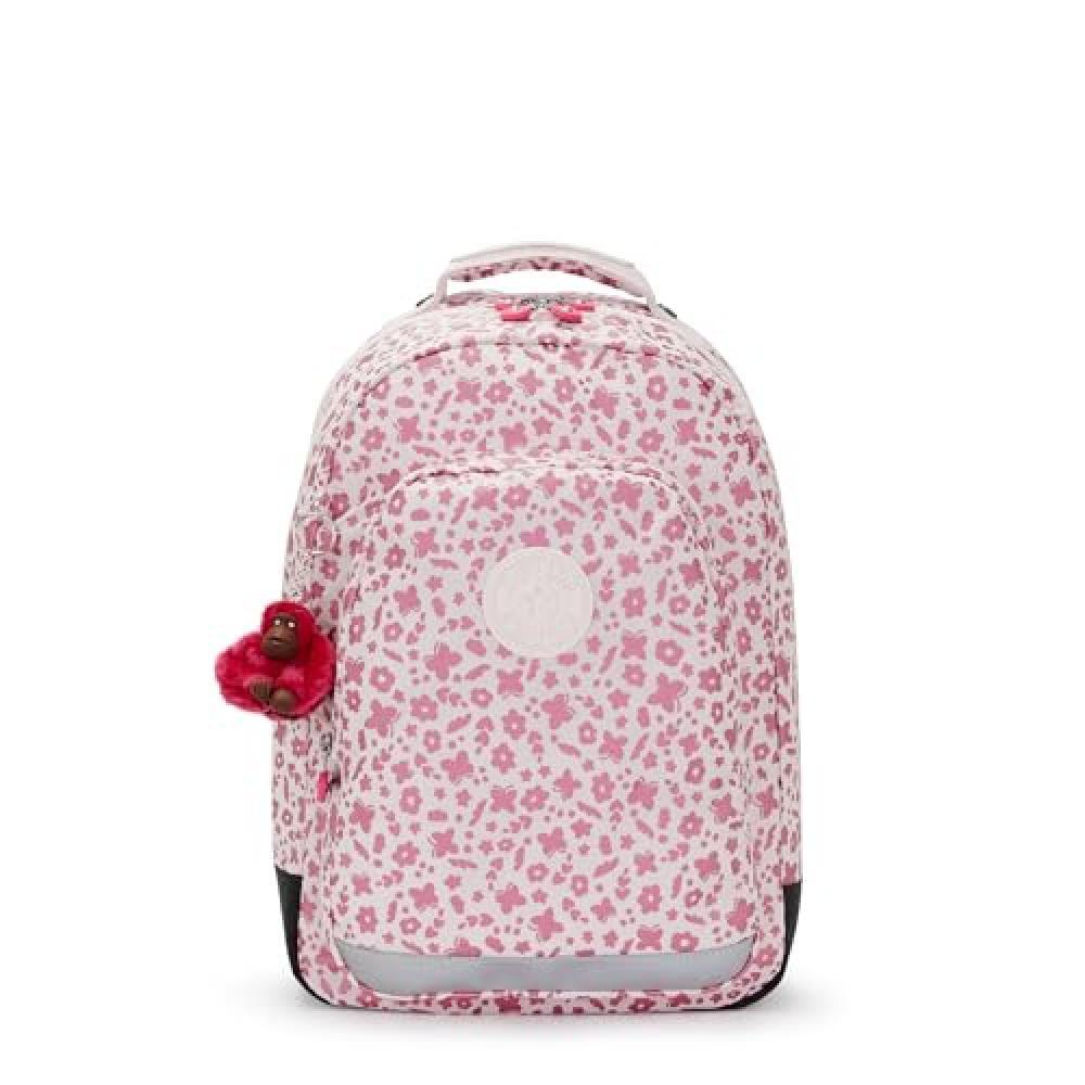 (TG. Taglia unica) Kipling CLASS ROOM Zaini, 29 x 24 x 43, Magic Floral, ROSA -