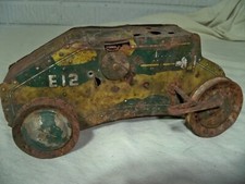 Vintage 1940's Marx Toys Tin Litho Wind Up 10" Tank