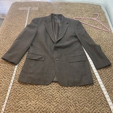 Oscar De La Renta Men  s Blazer Gray 42R Wool Cashmere Blend Tweed Sports Jacket