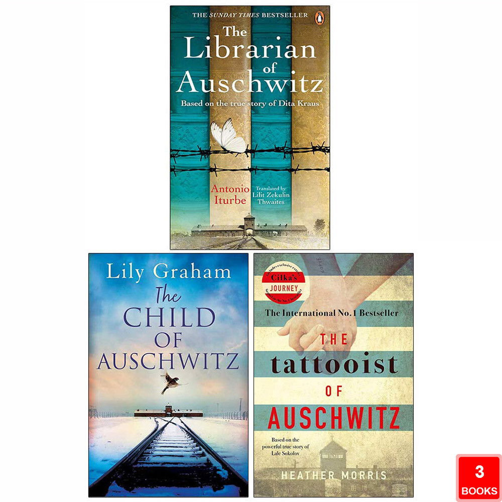 The Librarian, Child & Tattooist of Auschwitz 3 Books Set Paperback New