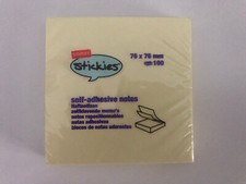 Notes adhésives jaunes 76 mm x 76 mm note 76 x 76 mm 3 x 3" 100 feuilles par tampon