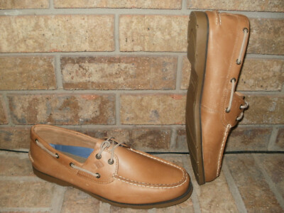 NEW SPERRY TOPSIDER 2EYE SAHARA TAN LEATHER BOAT SHOE MED or WIDE/0777894  SRP$95 | eBay