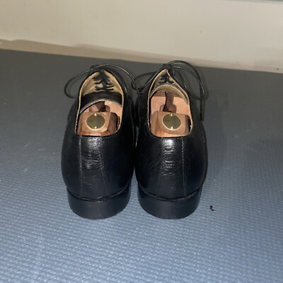 PAUL FREDRICK Cuoio Ostrich Embossed Leather Dress Shoes 