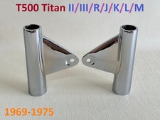 Orecchie forcella Suzuki T500 1969-1975. Supporto faro T500 Titan III/R/J/K/L/M.