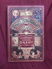 Jules Verne - Les enfants du cpt Grant INTERIEUR HETZEL couverture Hachette