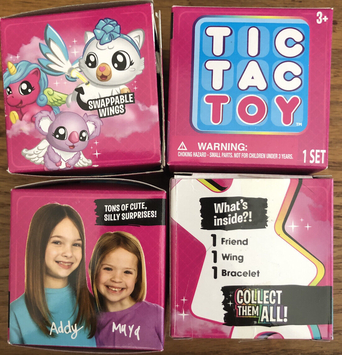 Tic Tac Toy XOXO Friends Surprise Blind Packs Lot of 4 YouTube Addy & Maya NIP