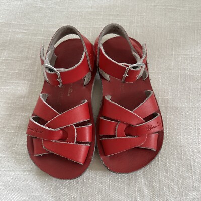 Sun-San Swimmer Salt Water Sandals Red Size Toddler D16087