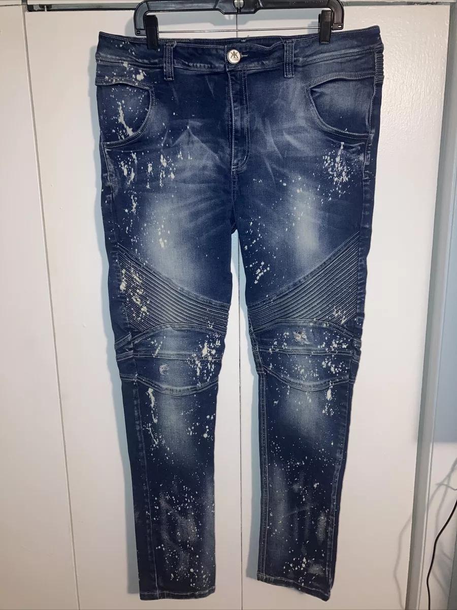 Men's Paint Splatter Jeans, Paint Splattered Jeans