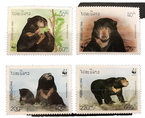 Laos 645-649 MNH Animals Monkey Bears Porcupines ZAYIX 031822S89M