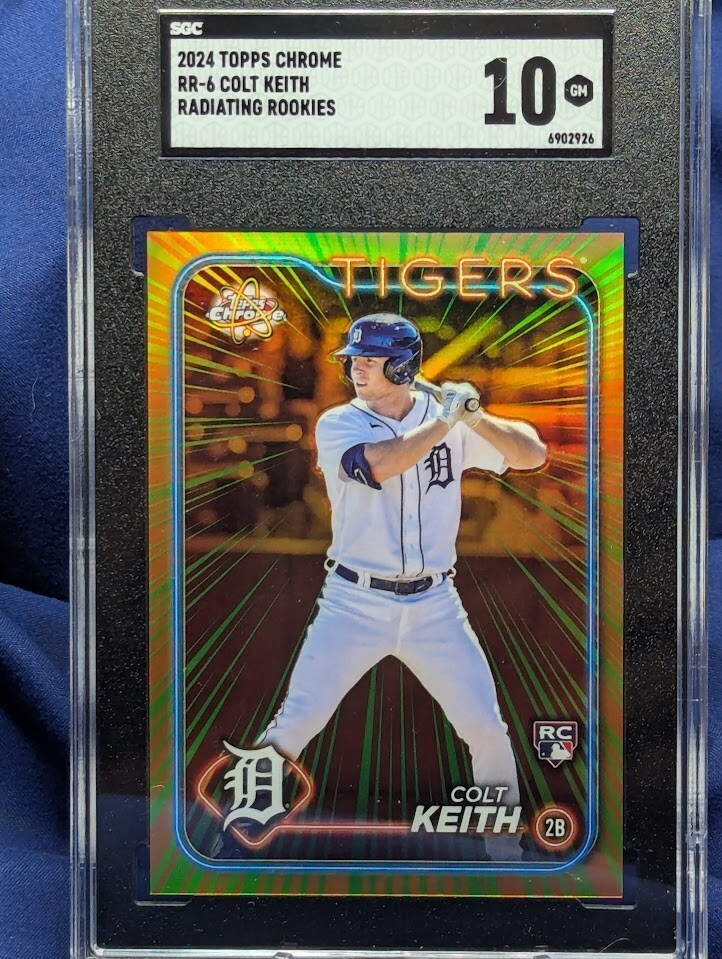 COLT KEITH 2024 Topps Chrome Radiating Rookies RC Detroit Tigers #RR-6 SGC 10