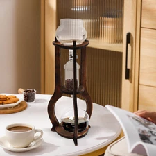 Café glacé Cold Brew Drip Tower Machine à café à glace (Brown)