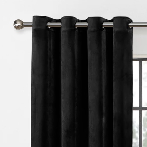 Thick Heavy Velvet Curtains PAIR of Eyelet Ring Top Fully Lined Ready Made - Picture 39 of 70