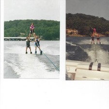 Cliquez pour voir la vidéo - Cordes de ski nautique pour bldg pyramide 3 personnes ou ski régulier