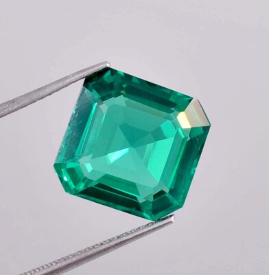 9x9 MM Natural Green Zambian Emerald Square Cut Loose Gemstone GIT Certified AAA