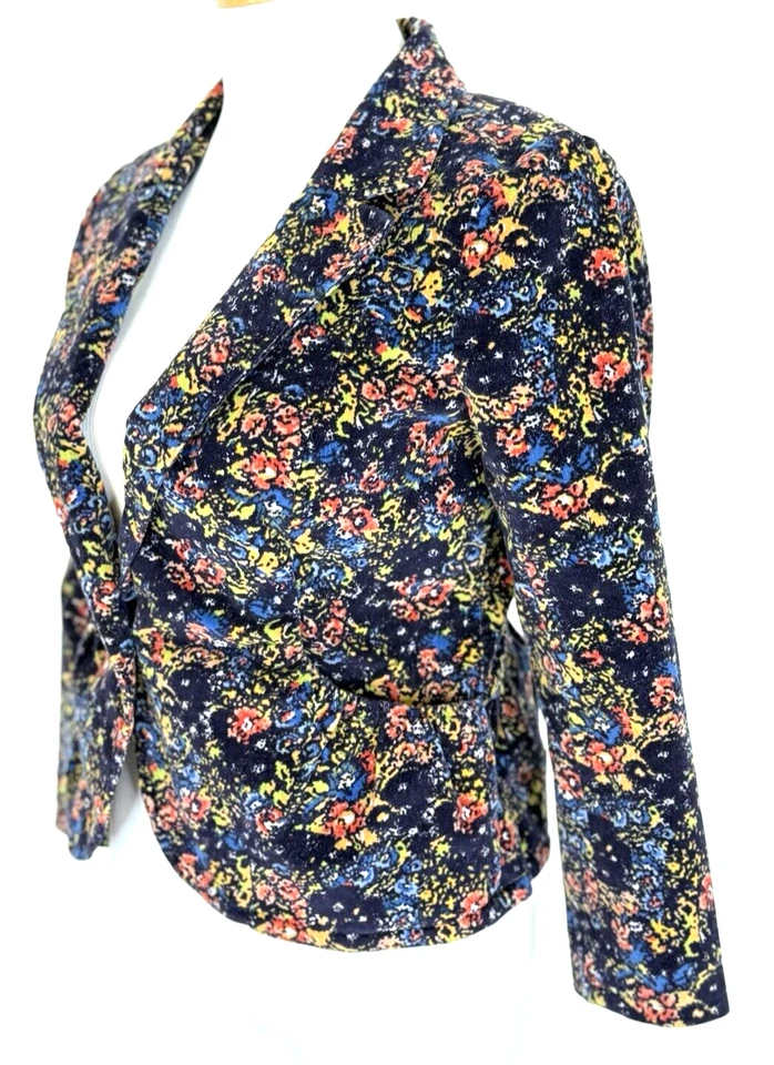 Cartonnier Anthropologie Womans Size 8 Blazer Garden Floral Corduroy Classic - Image 3 of 4