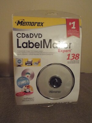 Memorex CD DVD Label Maker Expert 138.     Brand New
