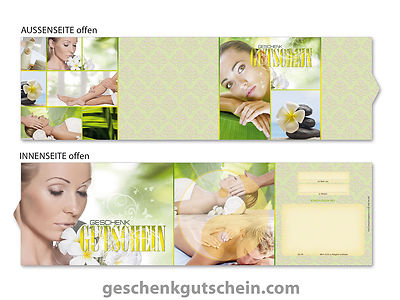 Premium Booklet Gutscheine für Kosmetik, Beauty, Wellness, Massage KS709