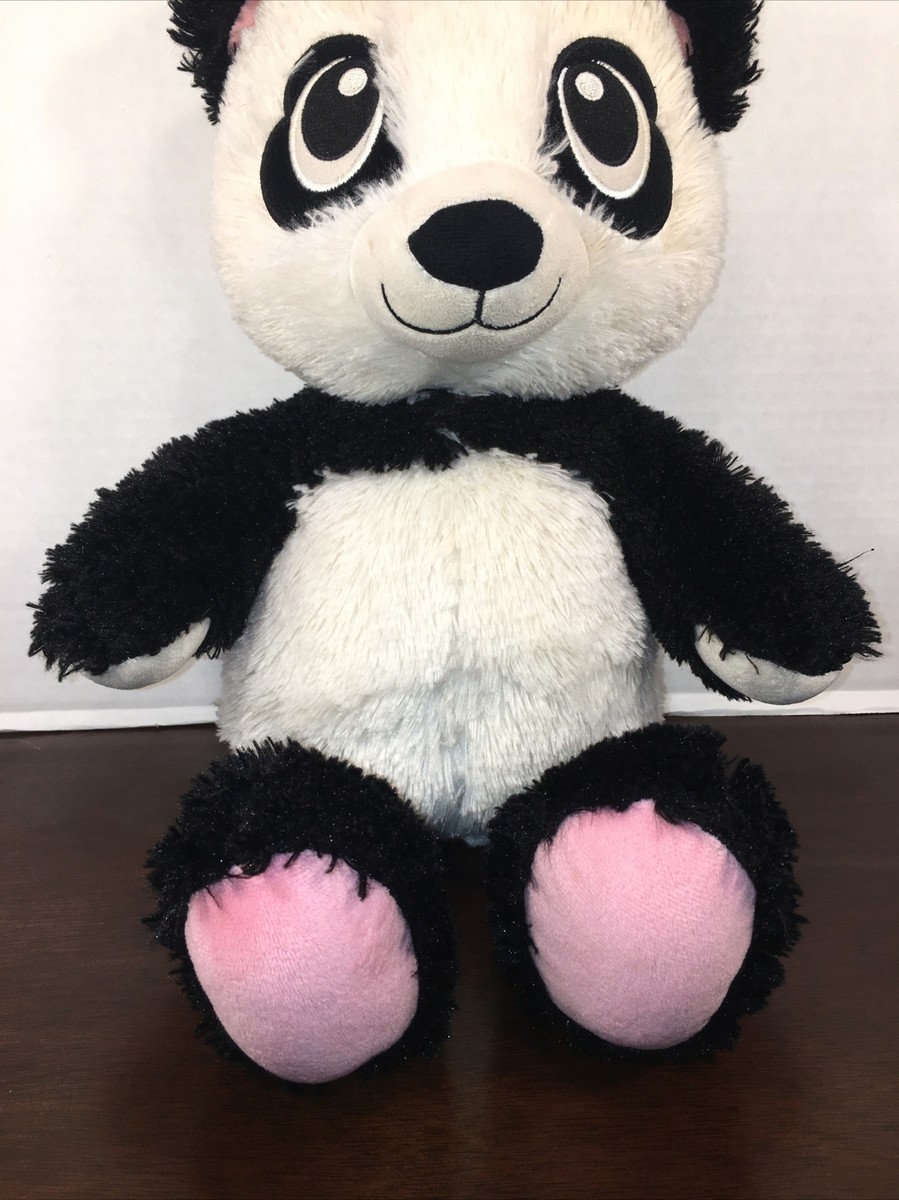 VGUC-17” Build A Bear Harajuku Hugs Panda Bear Plush Black White