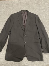 armani collezioni mens suit 44L jacket 2 Button Sport Coat Blazer Vented ST1