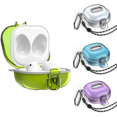 Lock Clear Case Cover For Samsung Galaxy Buds 2 Pro Buds 2 Buds Pro Live Lanyard