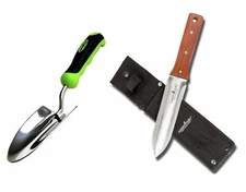Garden Guru Hori Hori Gardening Knife & Stainless Steel Garden Trowel