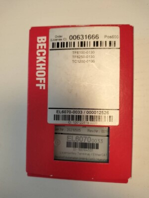 BECKHOFF EL6070 0033 PLC Module It was kept in the factory as a