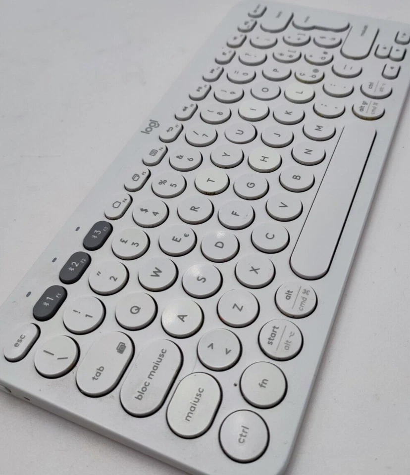 Logitech K380 Multi Device Bluetooth Tastatur QWERTY Italienisch Italiano Weiß - Bild 4 von 4