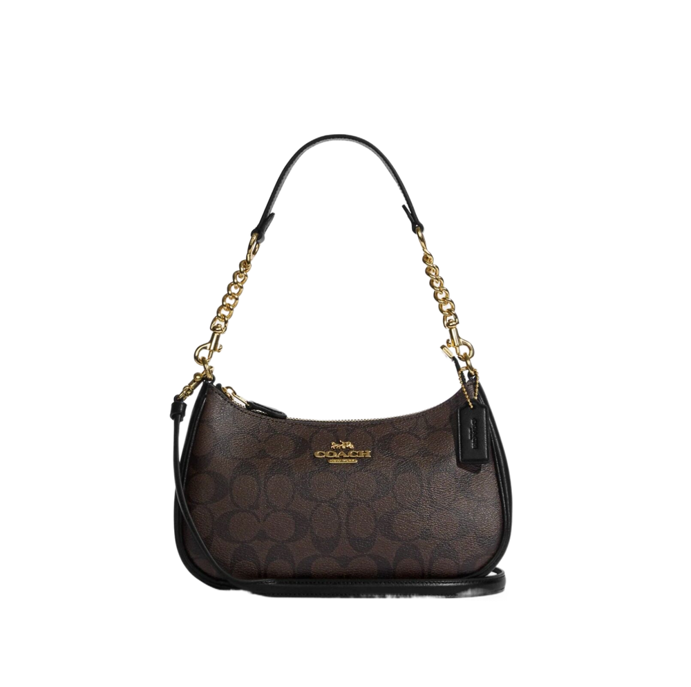 Coach bags Teri Shoulder Bag In Signature Canvas Black - CA548