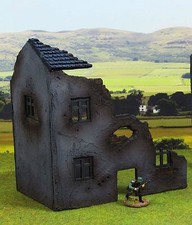 WWG 28mm World War 2, WWII, Normandy Half Ruined Farm House R17