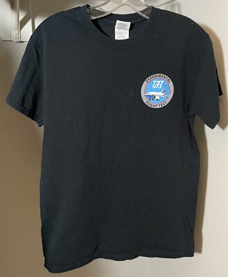 Boeing Max 737 Aircraft Flight Test T-shirt Black Size Small
