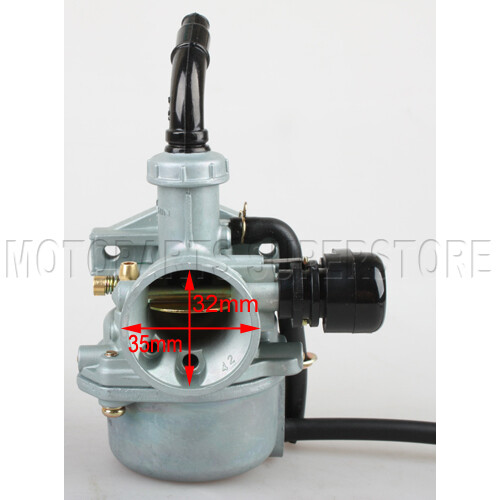 GOOFIT PZ19 19mm Vergaser Mit Hand-Choke – Ersatz Für 110cc ATV, Dirtbike & Go-Kart (4-Takt)