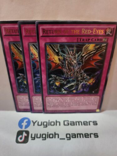 Yu-Gi-Oh Return Of The Red Eyes X3 LDK2  1st Edition Ultra Rare Light Played  - Picture 1 of 1