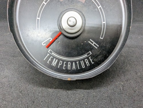 NOS 1967 MERCURY COMET DASH CLUSTER ALTERNATOR LIGHT TEMPERATURE GAUGE - Picture 4 of 11
