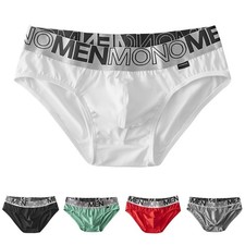 Male Low Waist Breathable Cotton Briefs Underwear Soft Comfortable Fit