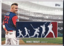 MIKE TROUT Los Angeles Angels Topps MLB Players Weekend RARE $$ LOGO PATCH CARD