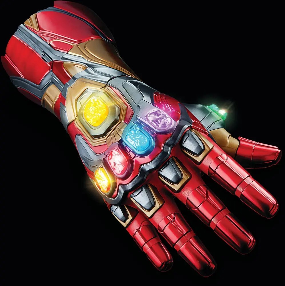 Gant Iron Man Marvel Legends con gemme dell'infinito luminose e suoni - 3